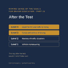 Making Sense of the Goals for Driver Education, Part 13 – After the Test