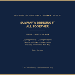 Summary: Bringing the National Standard Together